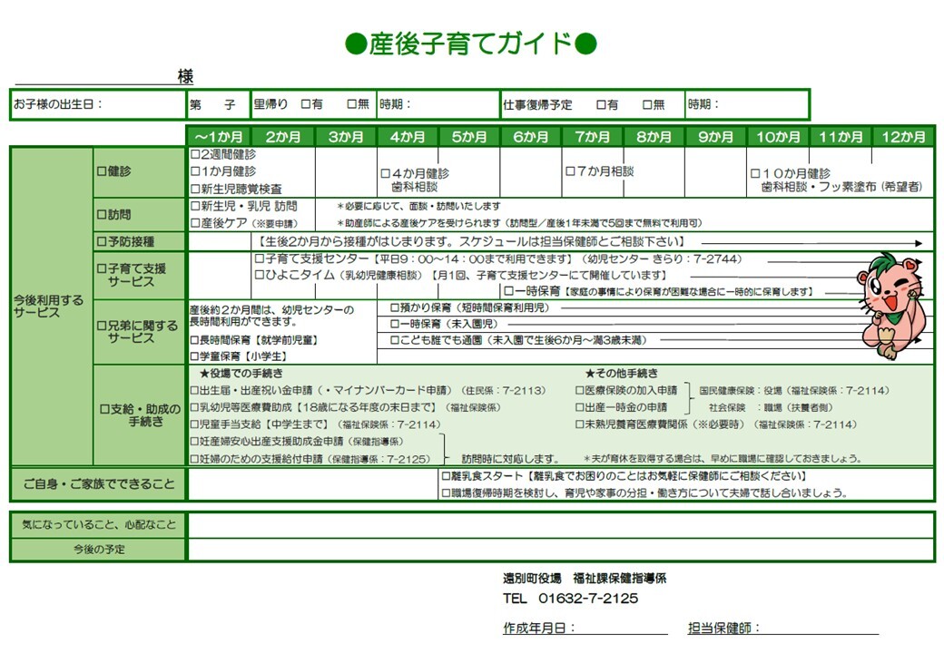 (2)産後子育てガイド
